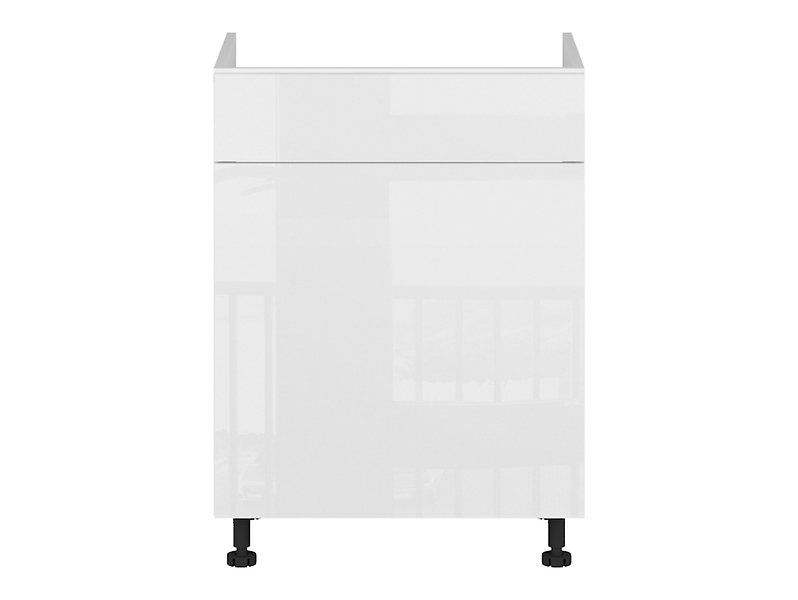 szafka kuchenna pod zlewozmywak Tapo Specjal 60 cm z szufladą biały ecru, 1184339