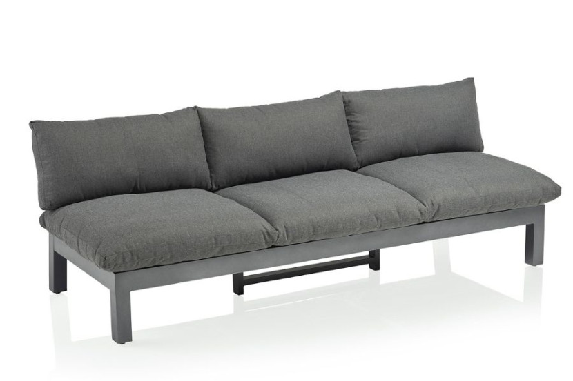 Sofa ogrodowa 3-osobowa KETTLER COMFORT z poduszkami szara, 1186521