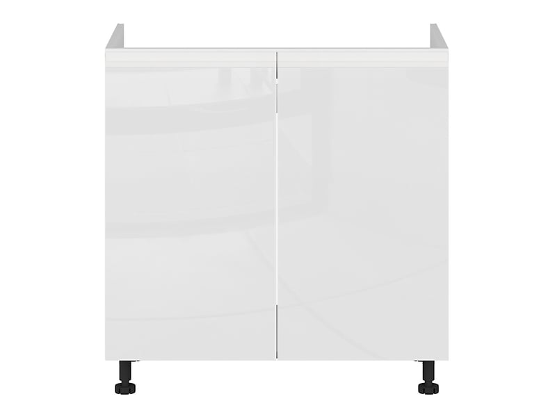 szafka kuchenna pod zlewozmywak Sole 80 cm dwudrzwiowa biały połysk, 1188707