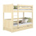 Inny kolor wybarwienia: Drewniane łóżko piętrowe z szufladą N02 100x190