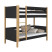 Inny kolor wybarwienia: Drewniane łóżko piętrowe N02 100x200