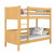 Inny kolor wybarwienia: Drewniane łóżko piętrowe N02 80x190