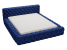 Inny kolor wybarwienia: Łóżko pikowane ARMANI BIS 180x200 niebieskie z pojemnikiem