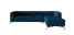 Inny kolor wybarwienia: Ropez Chelsea Bis narożnik 323x200 prawy welur granatowy