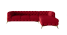 Inny kolor wybarwienia: Ropez Chelsea Bis narożnik 323x200 prawy welur czerwony