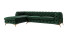 Inny kolor wybarwienia: Ropez Chelsea Bis narożnik 305x200 lewy welur zielony