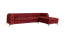 Inny kolor wybarwienia: Ropez Chelsea Bis narożnik 305x200 prawy welur bordowy