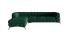 Inny kolor wybarwienia: Ropez Chelsea Bis narożnik 323x200 lewy welur zielony