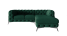 Inny kolor wybarwienia: Ropez Chelsea Bis narożnik 262x200 prawy welur zielony