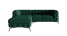 Inny kolor wybarwienia: Ropez Chelsea Bis narożnik 262x200 lewy welur zielony