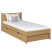 Inny kolor wybarwienia: Dębowe łóżko pojedyncze z szufladą N02 100x190