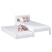 Inny kolor wybarwienia: Drewniane łóżko pojedyncze z szufladą na materac N02 100x200