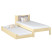 Inny kolor wybarwienia: Drewniane łóżko pojedyncze z szufladą na materac N02 100x190