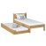 Inny kolor wybarwienia: Dębowe łóżko pojedyncze z szufladą na materac N02 90x190
