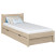 Inny kolor wybarwienia: Dębowe łóżko pojedyncze z szufladą N02 90x190