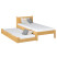 Inny kolor wybarwienia: Drewniane łóżko pojedyncze z szufladą na materac N02 120x200