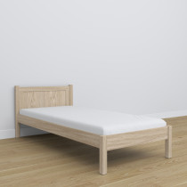 Dębowe łóżko pojedyncze N02 80x190