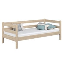 Dębowe łóżko sofa N01 80x190