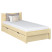 Inny kolor wybarwienia: Drewniane łóżko pojedyncze z szufladą N02 120x190
