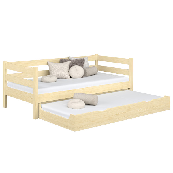 Drewniane łóżko sofa z szufladą na materac N01 80x180, 1202711