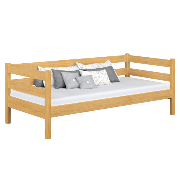 Drewniane łóżko sofa N01 80x180, 1203694