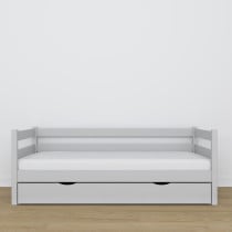 Drewniane łóżko sofa z szufladą N01 80x180
