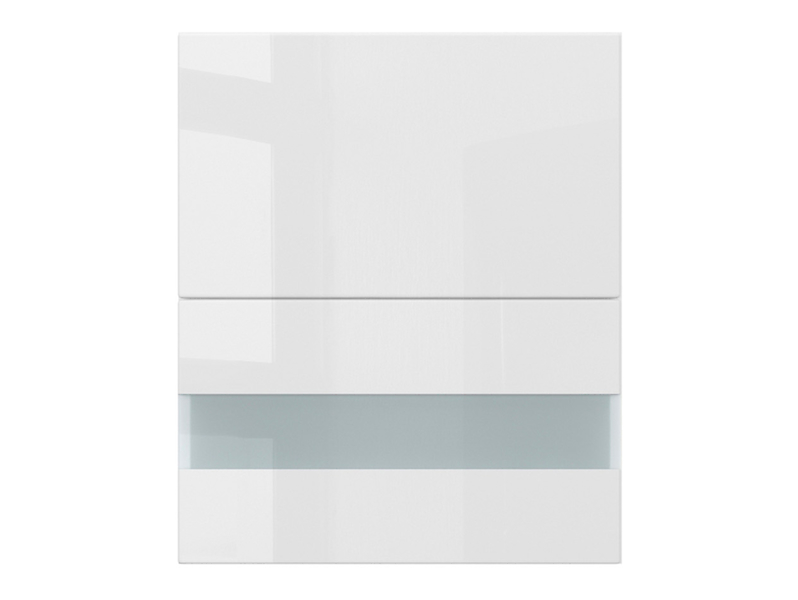 szafka kuchenna górna Top Line 60 cm z witryną uchylna biały połysk, 1207504