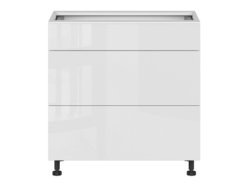 szafka kuchenna dolna Top Line 80 cm z szufladami cichy domyk biały połysk, 1208430
