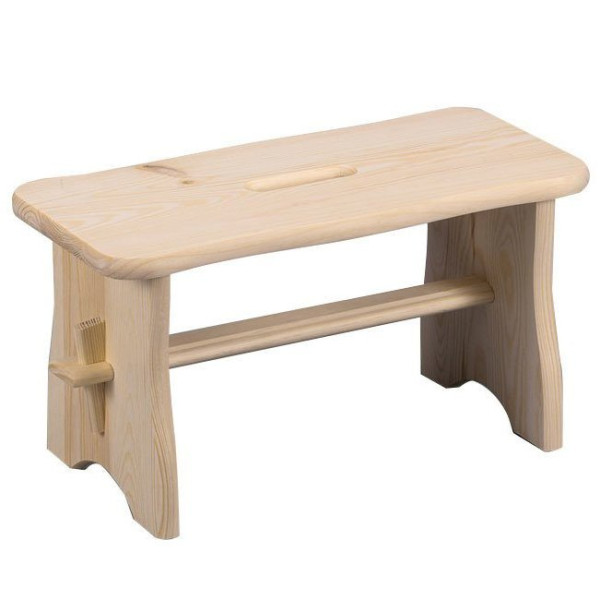 Drewniany stołek, podnóżek, ZELLER, 1210291