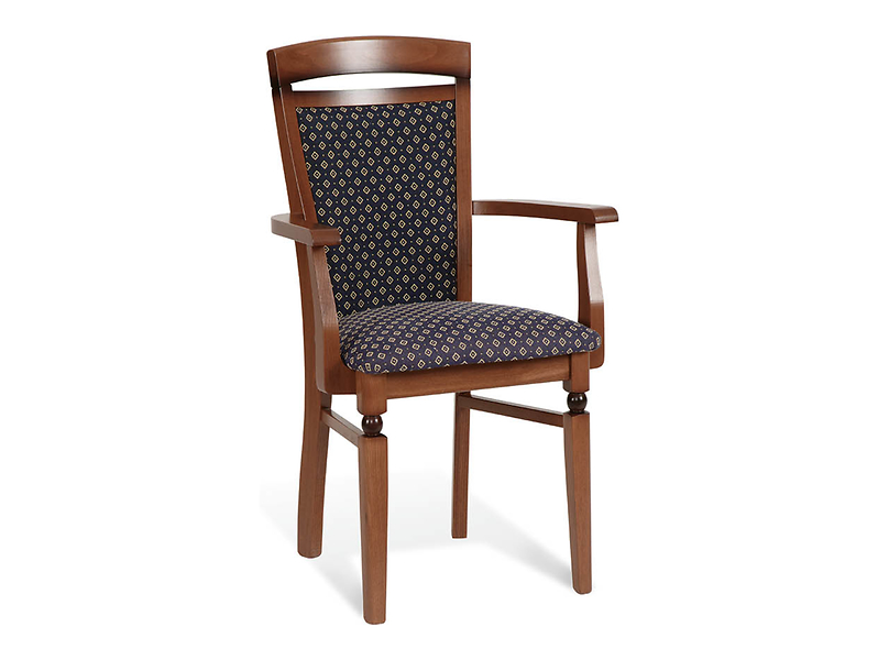 krzesło Bawaria P z podłokietnikami granatowe, 1222814