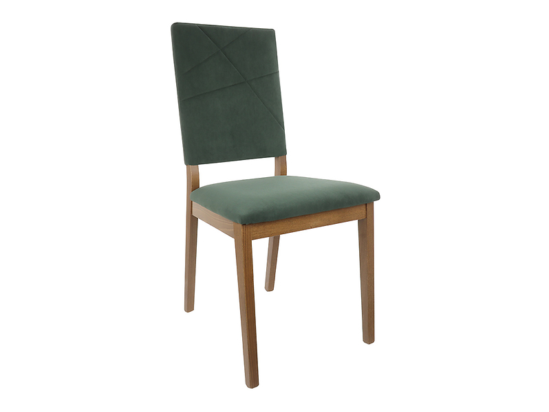krzesło tapicerowane Forn zielone/dąb stirling, 1232936