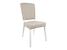 Inny kolor wybarwienia: krzesło tapicerowane Alameda welurowe beżowe/biały ciepły