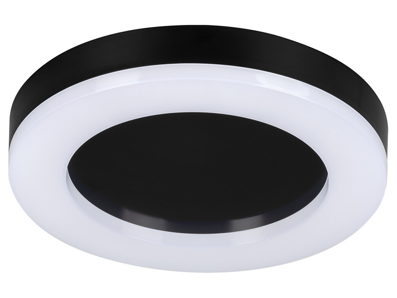 plafon Tura LED 32cm z tworzywa sztucznego czarno-biała, 1234487