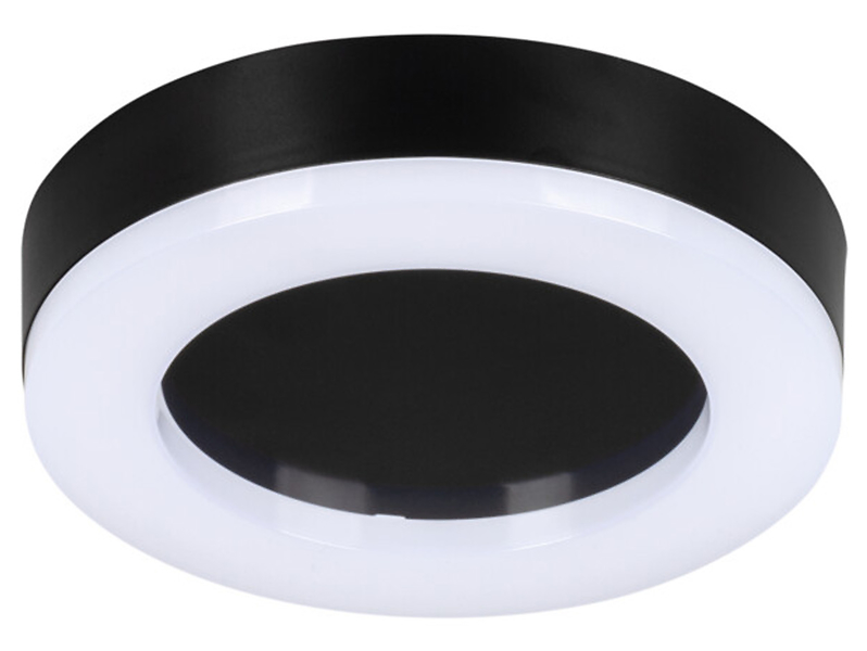 plafon Tura LED 19cm z tworzywa sztucznego czarno-biała, 1234494