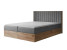 Inny kolor wybarwienia: Łóżko kontynentalne Wood 4 160x200 ciemnoszare