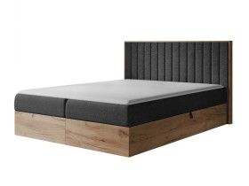 Łóżko kontynentalne Wood 4 120x200 czarne