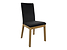 Inny kolor wybarwienia: krzesło tapicerowane Holten 2 welurowe czarne/dąb naturalny