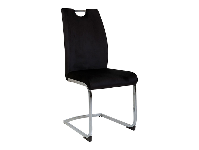 krzesło czarny (nogi chrom) Eriz, 1277689