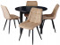 Produkt: Zestaw Stół Z Krzesłami Rozkładany Okrągły Czarny