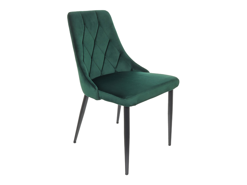 krzesło tapicerowane do jadalni Alvar zielone, 1281016