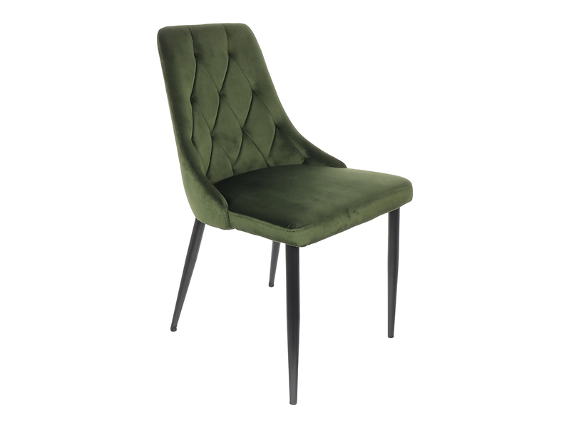 krzesło tapicerowane do jadalni Alvar oliwkowy, 1281025