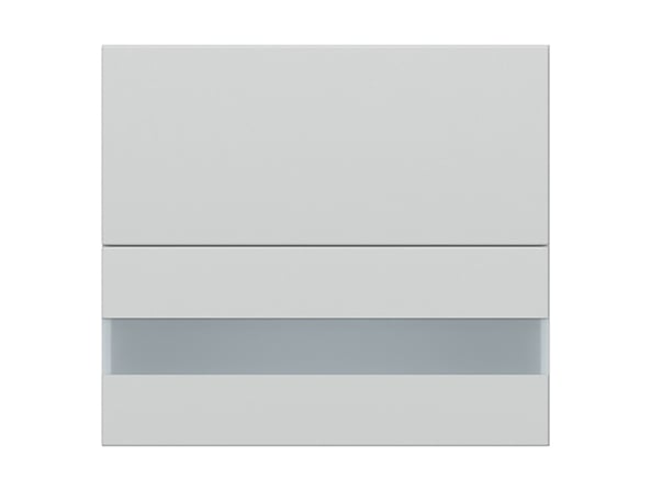 szafka górna Top Line, Kolor frontów jasny szary mat, Kolor korpusów szary grenola, 128185