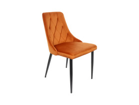 krzesło tapicerowane do jadalni Alvar pomarańczowe