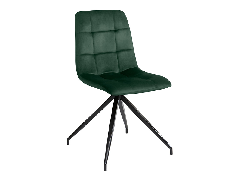 krzesło tapicerowane Macho welurowe zielone, 1283188