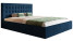 Inny kolor wybarwienia: Łóżko tapicerowane SIM 2, 120x200 - Granatowe