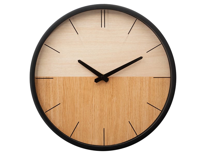 zegar ścienny Duo wood, 129400