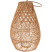 Produkt: Lampion naturalny, rattanowy ze szklanym wkładem, 25 x 32 cm