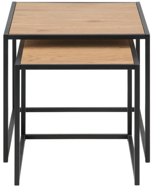 ACTONA zestaw stolików SEAFORD dąb - MDF, metal, 1296205