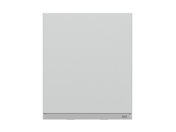 szafka górna z okapem Top Line, Kolor frontów jasny szary mat, Kolor korpusów szary grenola, 129629