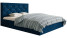 Inny kolor wybarwienia: Łóżko tapicerowane SIM 4, 160x200 - Granatowe